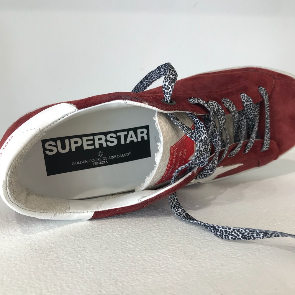 Golden Goose Superstar Sneakers in Red Suede - Picture 3 of 6